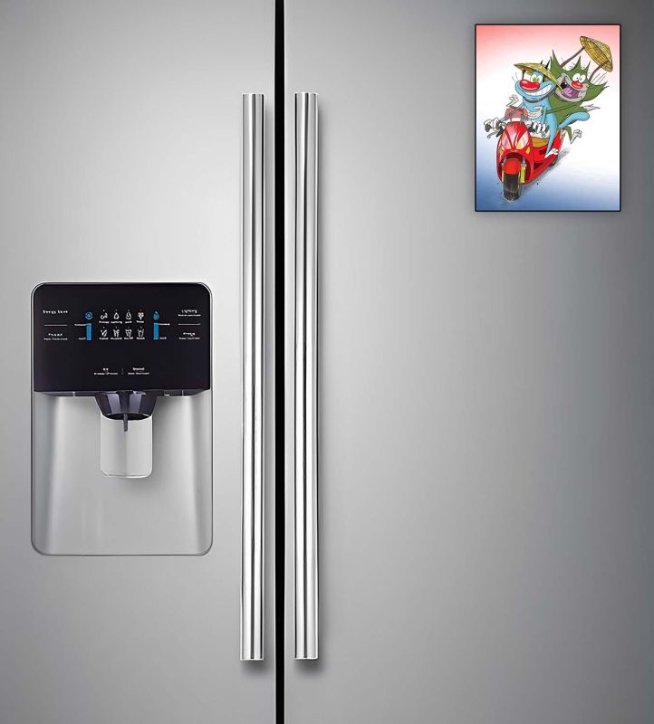 Cartoon Fridge Magnet for Kids   Gift and Decoration  Attractive Cartoon Theme Magnet for Indoor Decoration  Home & Kitchen Decor Stickers (Oggy and The Cockroaches 2)